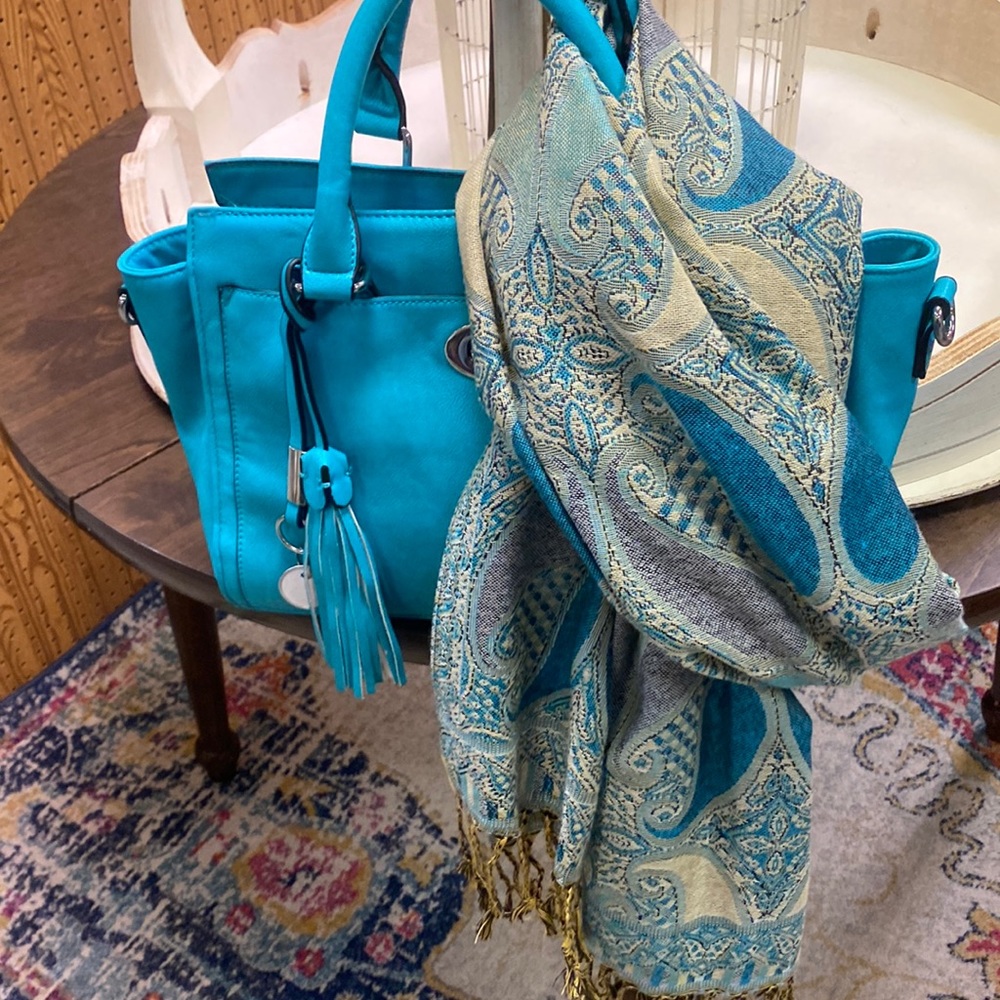 Charming Charlie purse with scarf